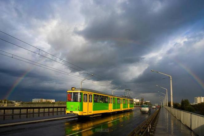 Tęcza nad tramwajem