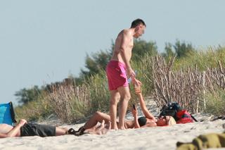 Joanna Racewicz na plaży