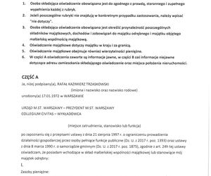 Oświadczenie majątkowe R. Trzaskowskiego