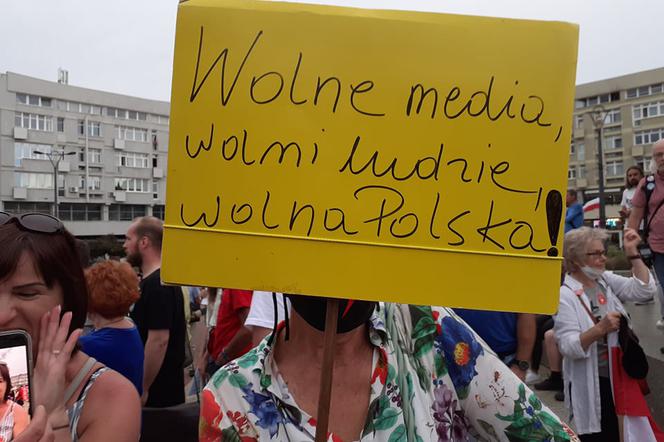 Lex TVN - Protest w Łodzi