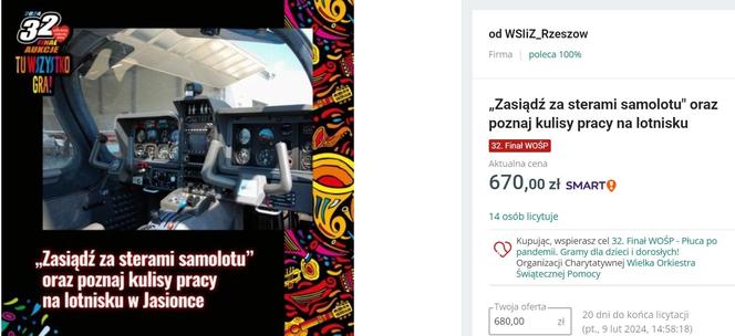 Najciekawsze licytacje 32. WOŚP na Podkarpaciu