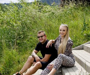 Dawid Narożny z żoną Joanną