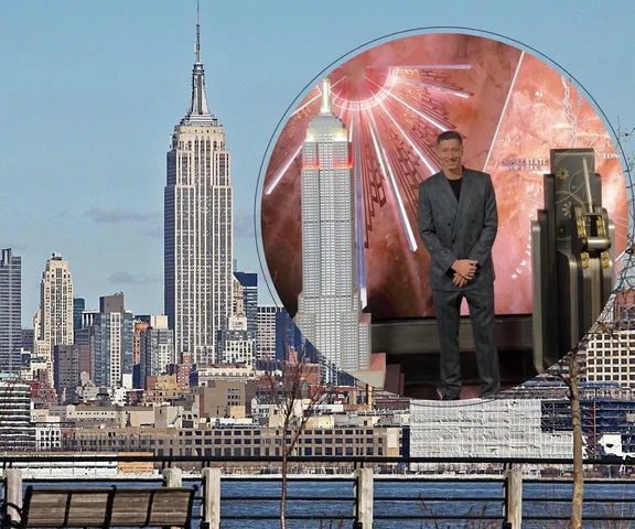 Robert Lewandowski rozświetlił Empire State Building w barwach Polski