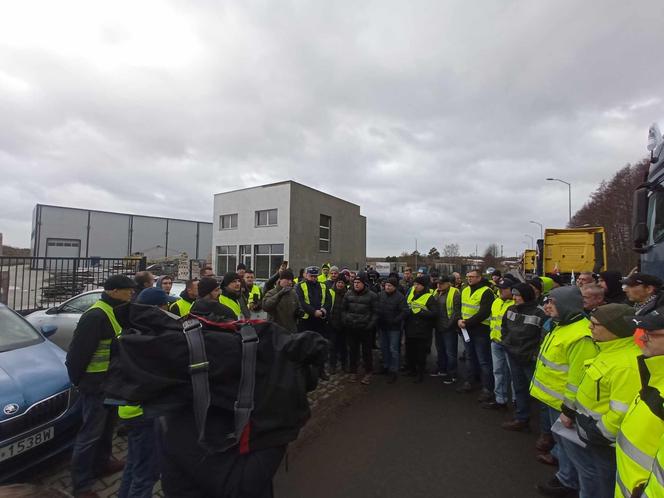 Protest przewoźników Szczecin 