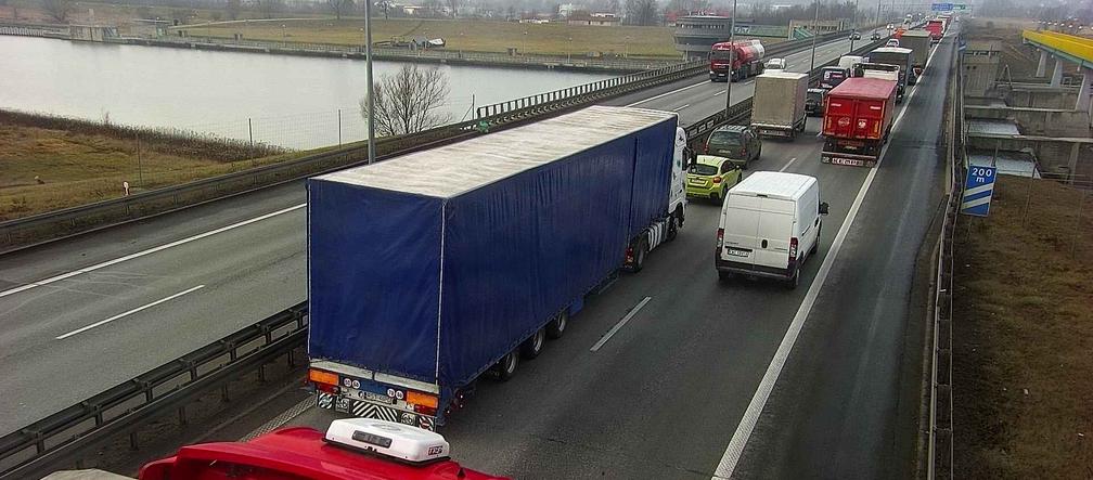 Potężny korek na autostradowej obwodnicy Krakowa