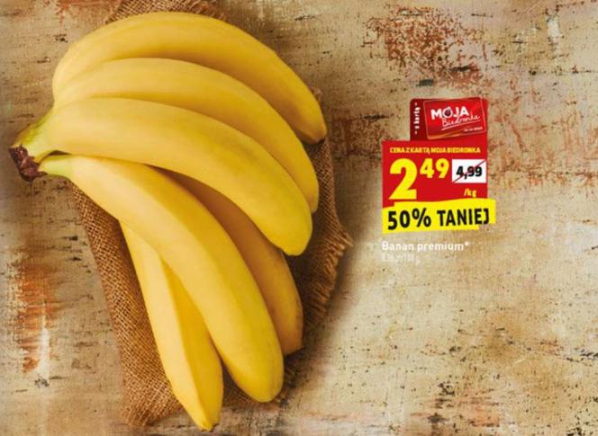 Banany 2,49 zł/kg