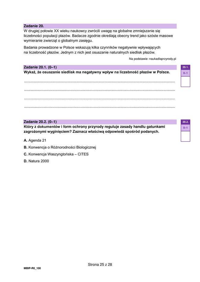 Matura 2024: biologia. Arkusze CKE i odpowiedzi. Poziom rozszerzony [Formuła 2023]