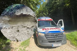 Runęła ściana ziemi pow. kraśnickim! Dzieci cudem uratowane przez swoich opiekunów