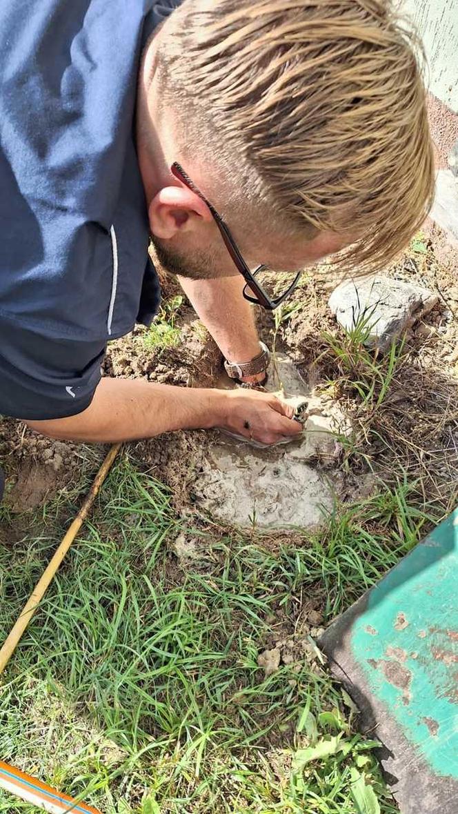 Dzielnicy Sławomir pomógł przerażonej kobiecie z powiatu toruńskiego. Zabrał z jej posesji węża