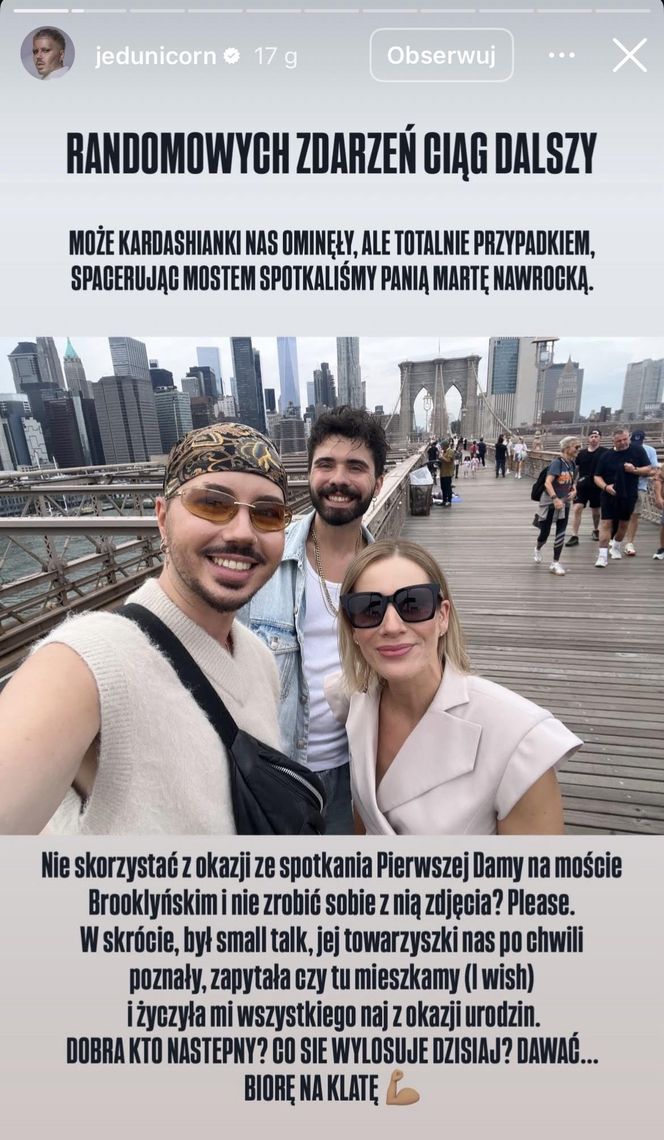 Jędrzej Urbański spotkał Martę Nawrocką