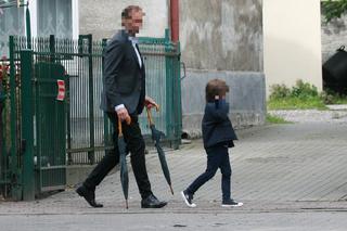 Marta Kaczyńska z mężem i synem