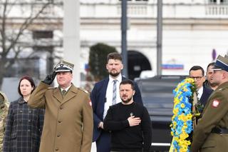 Wołodymyr Zełenski złożył kwiaty pod Grobem Nieznanego Żołnierza