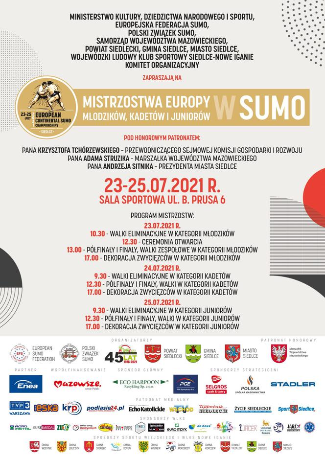Mistrzostwa Europy w Sumo Młodzików, Kadetów i Juniorów już w ten weekend w Siedlcach 