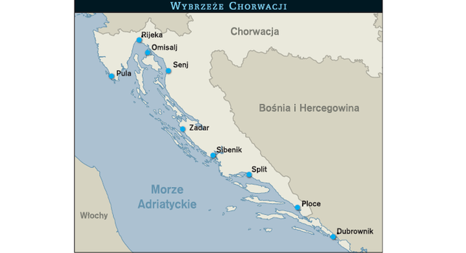 ABC żeglowania w Chorwacji - MAPA