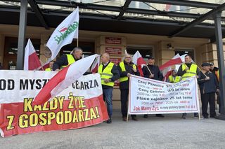 Protest rolników w Rzeszowie