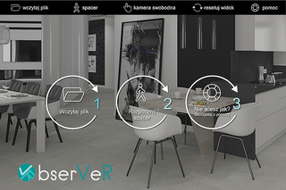 Aplikacja do projektowania wnętrz obserVeR - spacer po wirtualnym wnętrzu