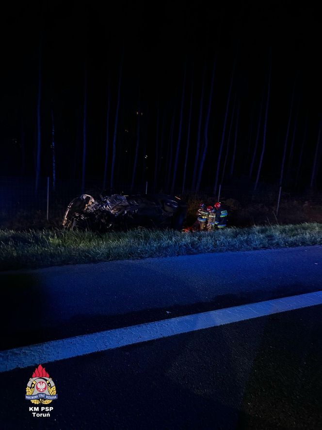 Poważny wypadek na S10 pod Toruniem. 5 osób poszkodowanych