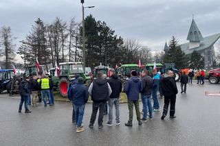 Protest rolników w Nowym Sączu 