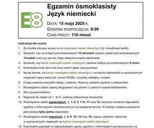 Egzamin ósmoklasisty niemiecki 2025 - wszystkie arkusze CKE do pobrania