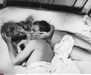 Kadr z filmu I Bóg stworzył kobietę, Brigitte Bardot i  Jean-Louis Trintignant