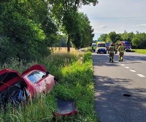 Wpadek na DK2 w pobliżu Zbuczyna