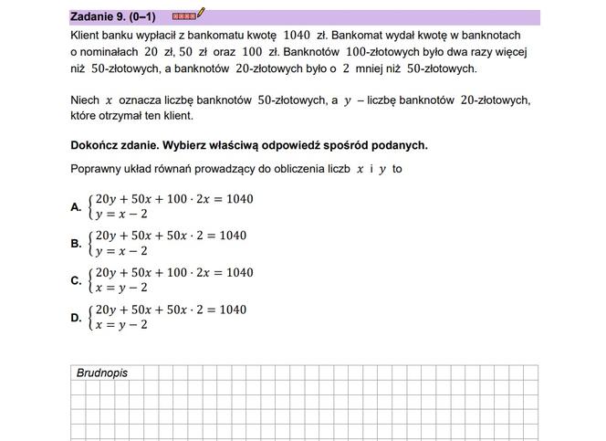 Matura próbna matematyka 2023 - CKE (wrzesień 2022)