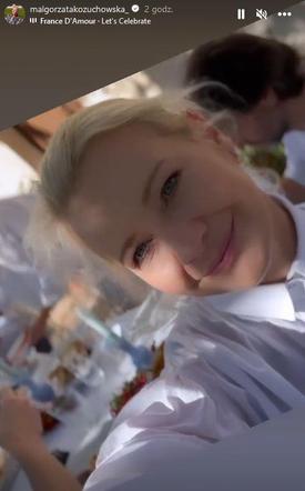Małgorzata Kożuchowska z mamą i siostrami