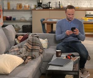 Pierwsza miłość, odcinek 4022: Kinga (Aleksandra Zienkiewicz),  Janek (Maciej Mikołajczyk)