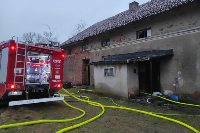 Groźny pożar w gminie Pieniężno