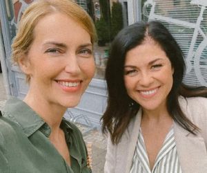 	M jak miłość nowy sezon. Kinga (Katarzyna Cichopek), Viola (Magdalena Waligórska) na planie