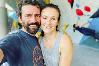 Piotr Głowacki z żoną Agnieszką