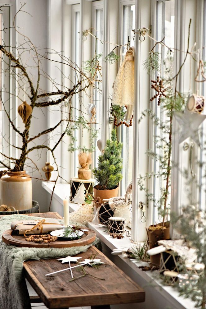 Bożonarodzeniowe dekoracje w stylu skandynawskim