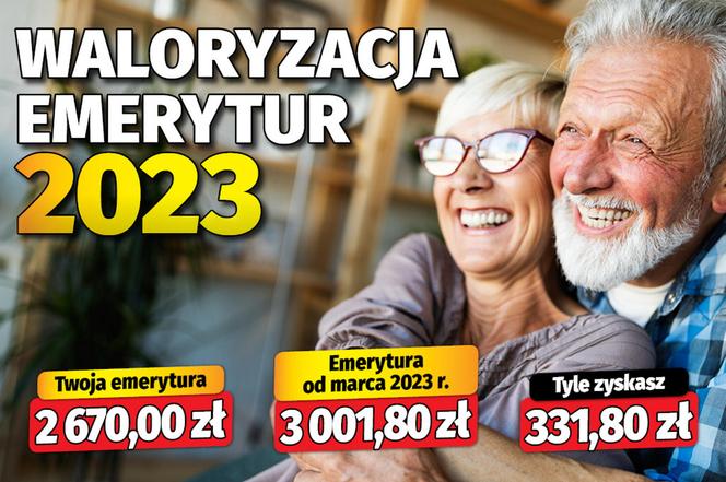 Waloryzacja emerytur 2023