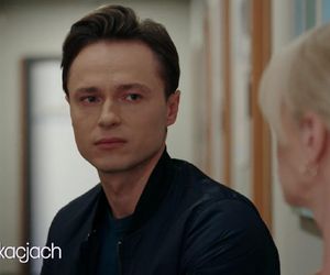 Pierwsza miłość po wakacjach nowy sezon.  Ewa (Ewa Gawryluk), Krystian (Patryk Pniewski)