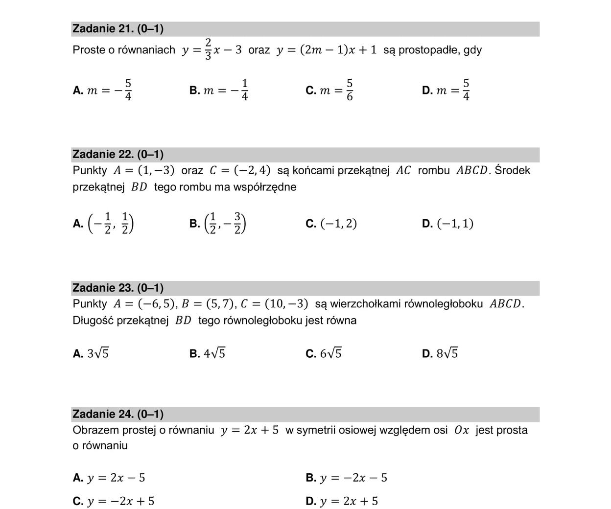 Matura Poprawkowa Matematyka Arkusz Cke Pytania Zadania Super Express