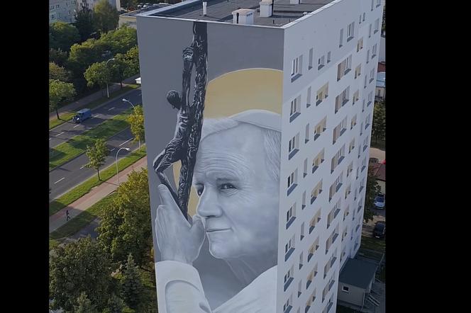 W Stalowej Woli powstaje mural papieża