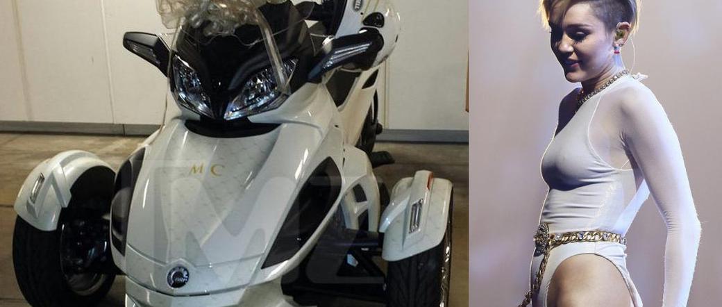 Miley Cyrus dostała trójkołowca Can-Am Spyder ST
