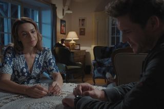 M jak miłość, odcinek 1841. Martyna (Magdalena Turczeniewicz), Marcin (Mikołaj Roznerski)