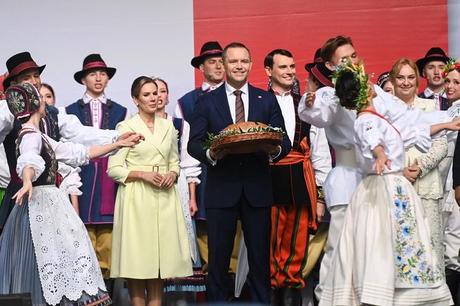 Marta Nawrocka na Dożynkach Prezydenkich