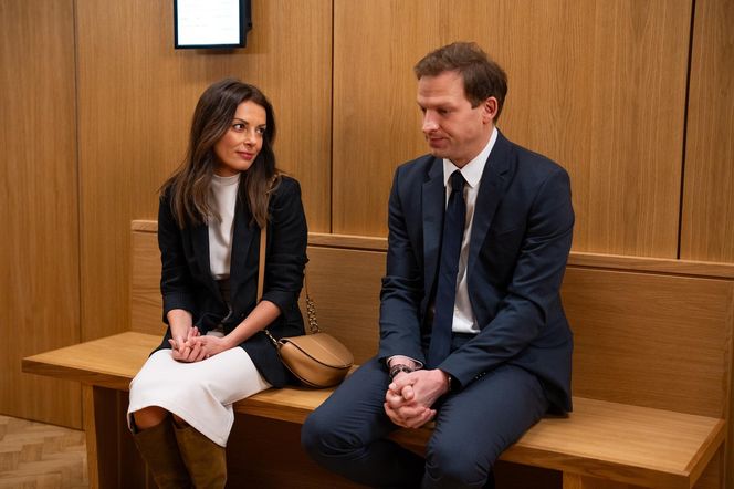 Barwy szczęścia odc. 3200. Kasia (Katarzyna Glinka), Łukasz (Michał Rolnicki)