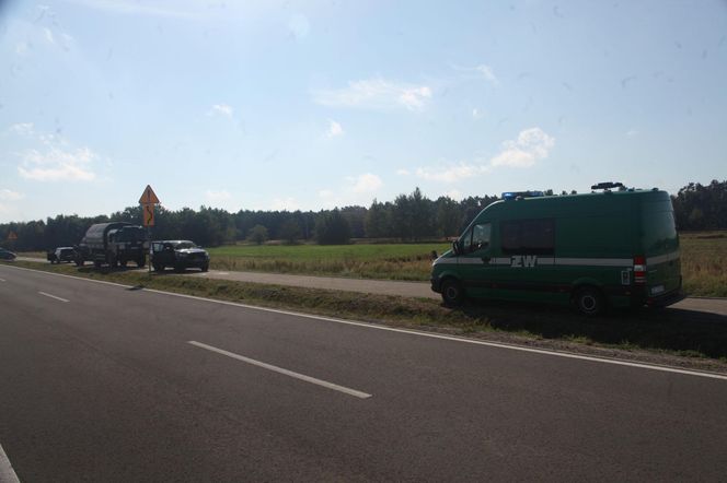 Panika w Czosnówce po upadku drona.