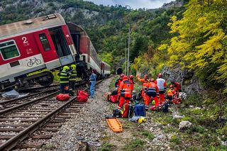 Zderzyły się dwa pociągi ekspresowe na Słowacji