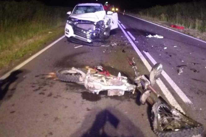 Koszmarny wypadek w powiecie lubelskim. Motocyklista zginął na miejscu