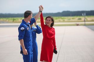 Sławosz Uznański-Wiśniewski wylądował w Kolonii