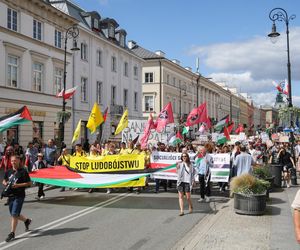 Marsz dla Palestyny przeszedł w niedzielę, 17 sierpnia ulicami Warszawy