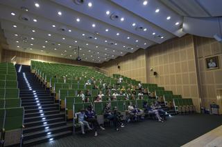 Sala kinowa w Dziecięcym Szpitalu Uniwersyteckim w Krakowie