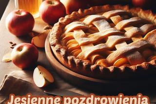 Jesienne pozdowienia o smaku szarlotki. Darmowe kartki na jesień