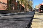 Asfalt na Racławickiej w Lesznie 