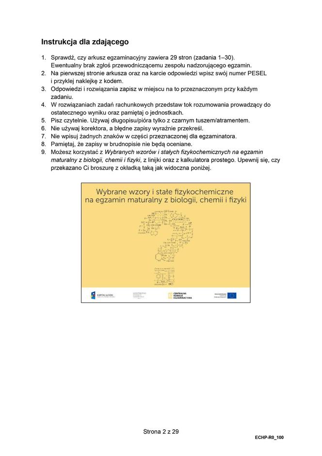 Matura 2024: chemia rozszerzona w formule 2015 - arkusze CKE i sugerowane odpowiedzi