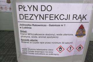 Lubelscy strażacy produkują płyn do dezynfekcji 